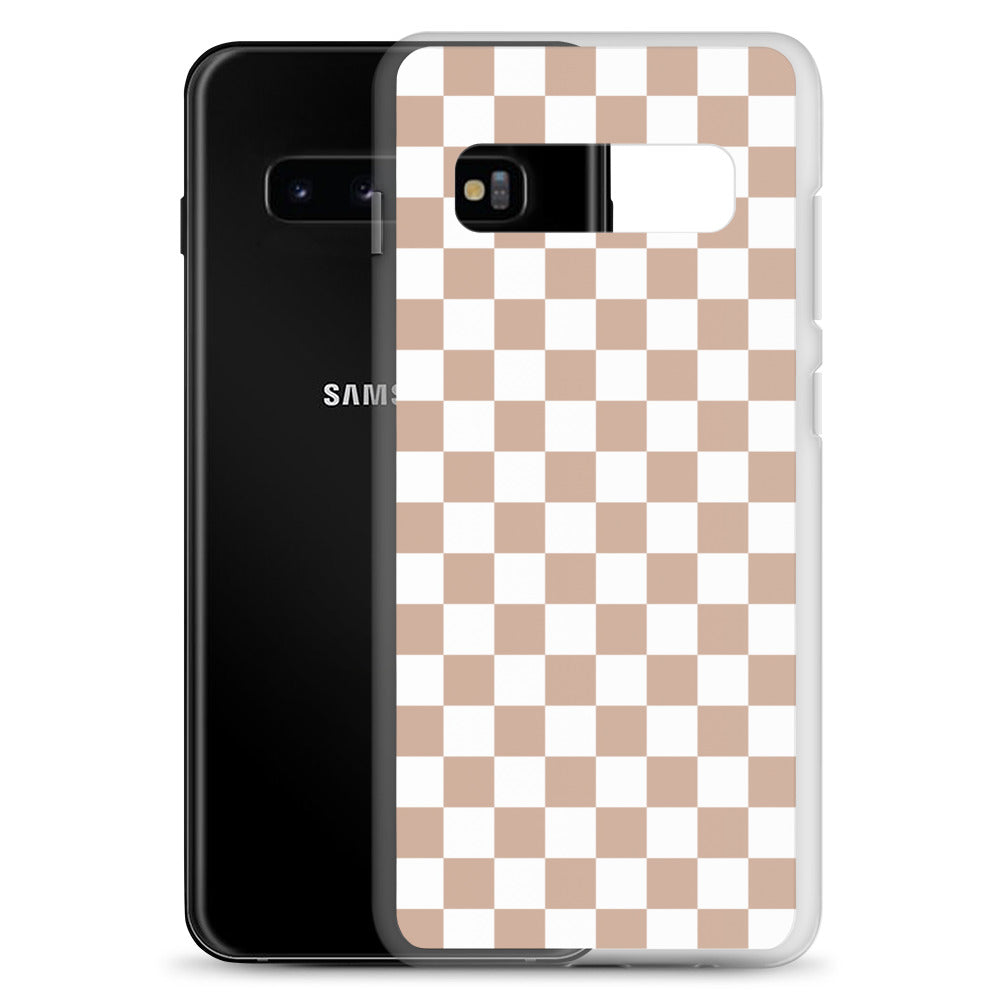 Small Tan Checks Samsung