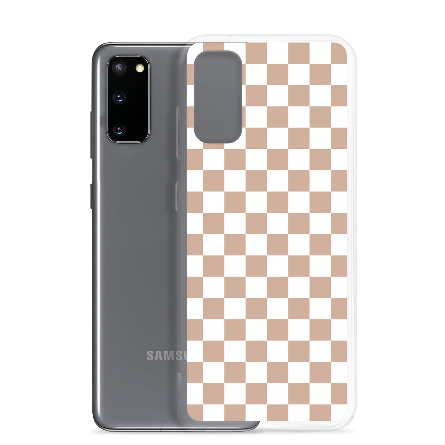 Small Tan Checks Samsung