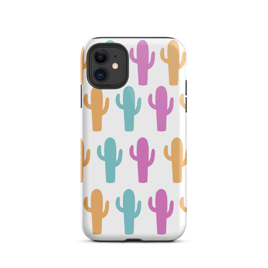 Multi Colored Cactus Tough Case